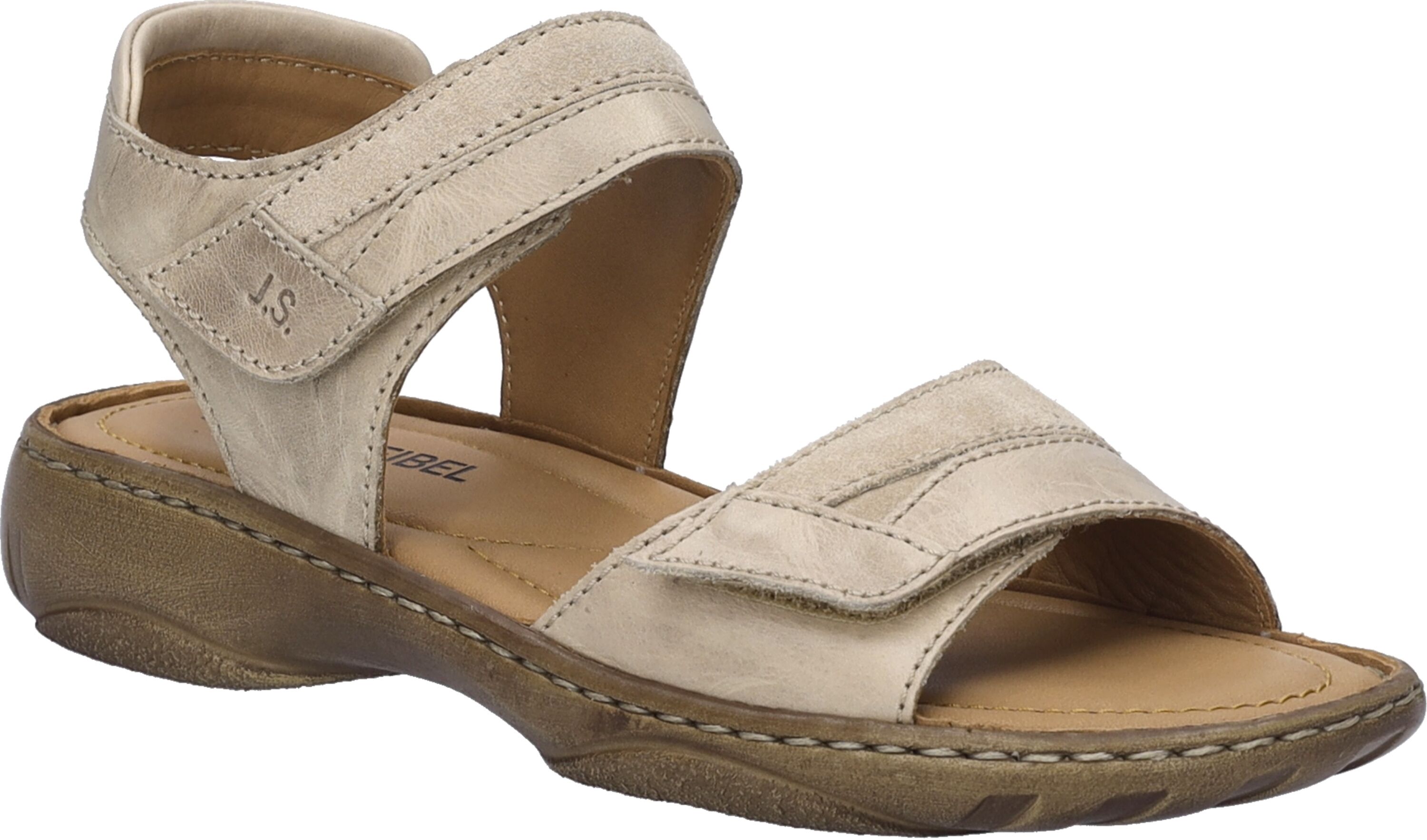 Sandale JOSEF SEIBEL "Debra 19, beige", Damen, Gr. 41, beige, Obermaterial: 100% Rindsleder Leather cow., Schuhe Sandale