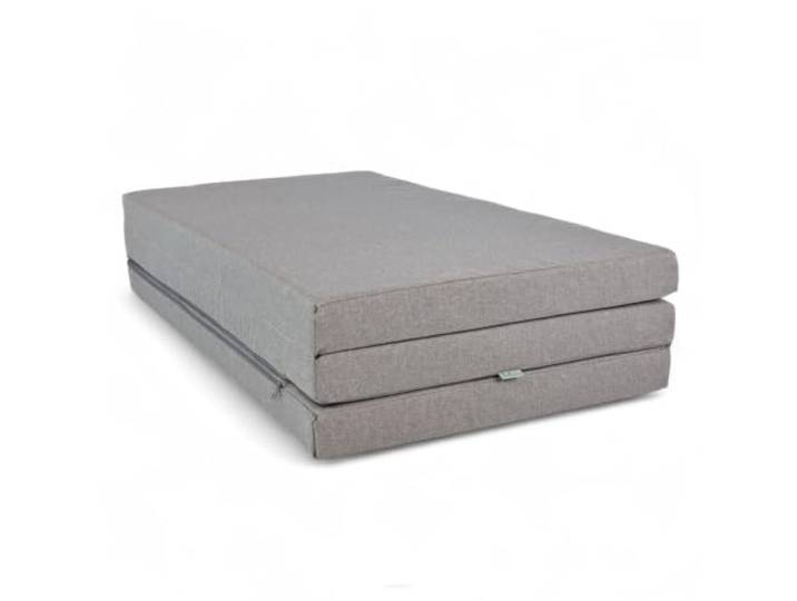 FORTISLINE Klappmatratze XL 120 x 195 x 8 cm, Gästematratze für Camping und Wohnmobil, Oxford 600D Bezug wasserabweisend, abnehmbar und bei 30 °C waschbar, Graublau
