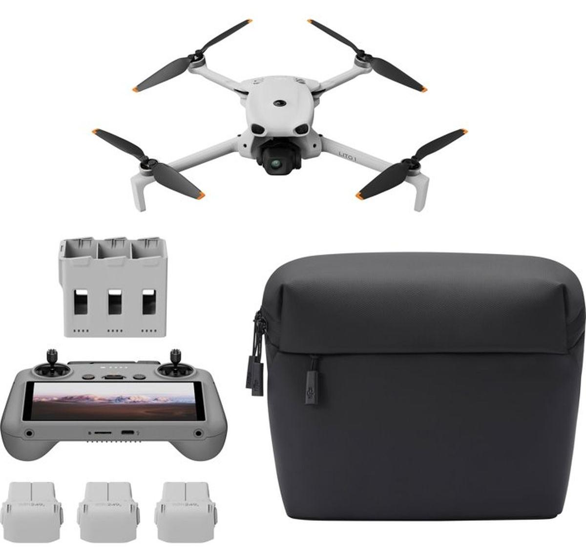 DJI Lito X1 Fly More Combo, 4 Rotoren, 48 MP, 21000 m, MicroSDXC, 2788 mAh, Grau