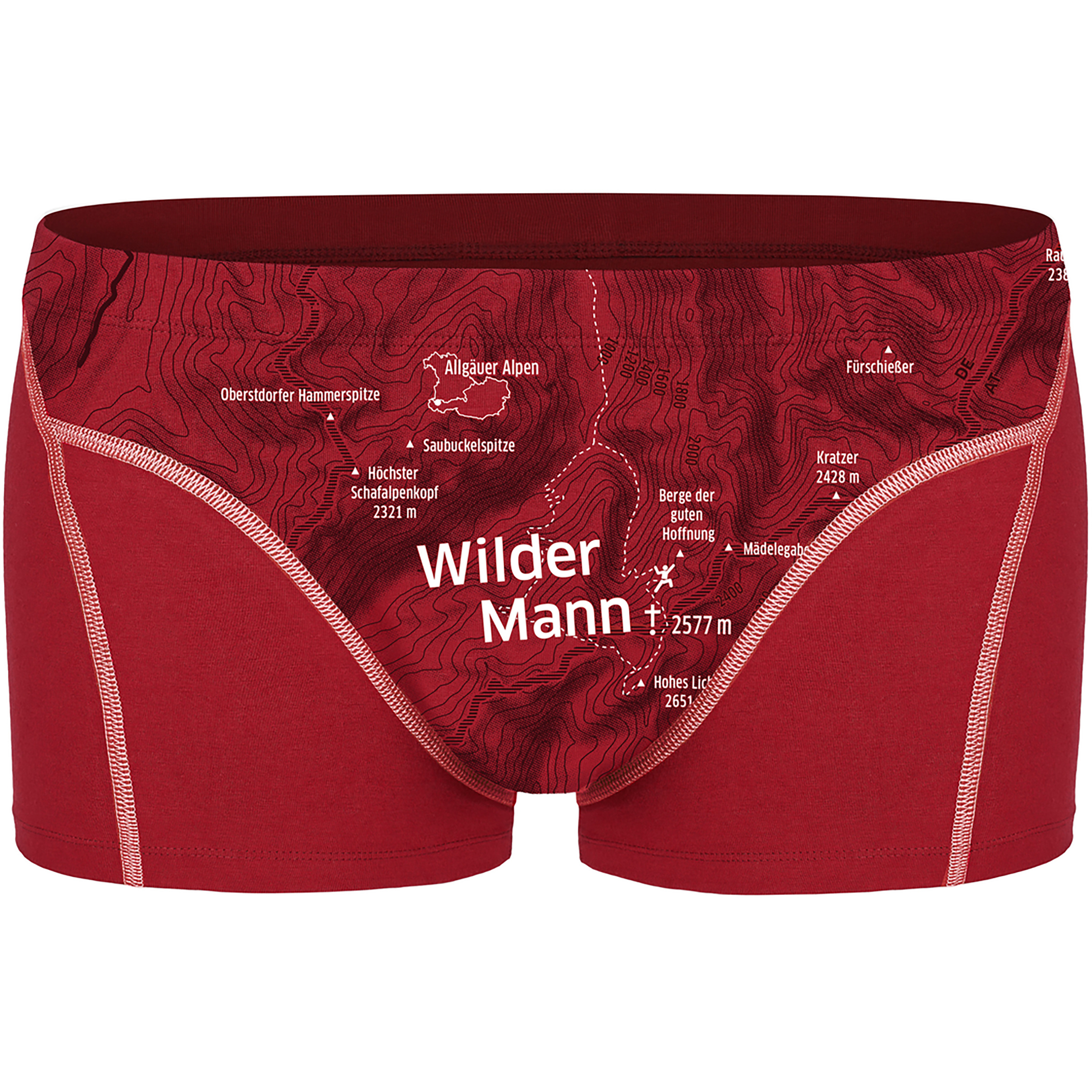 Ein schöner Fleck Erde Wilder Mann Boxer Herren Kurze Unterhose rot Größe M Lifestyle Hautfreundlich