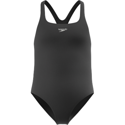 Badeanzug SPEEDO "Badeanzug Stanny Speedo für Mädchen", Mädchen, Gr. 140 (134), N-Gr, schwarz, Obermaterial: 100% Polyester, Badeanzüge Badeanzug, für Kinder und Jugendliche, Medalist-Schnitt, elastisches Material