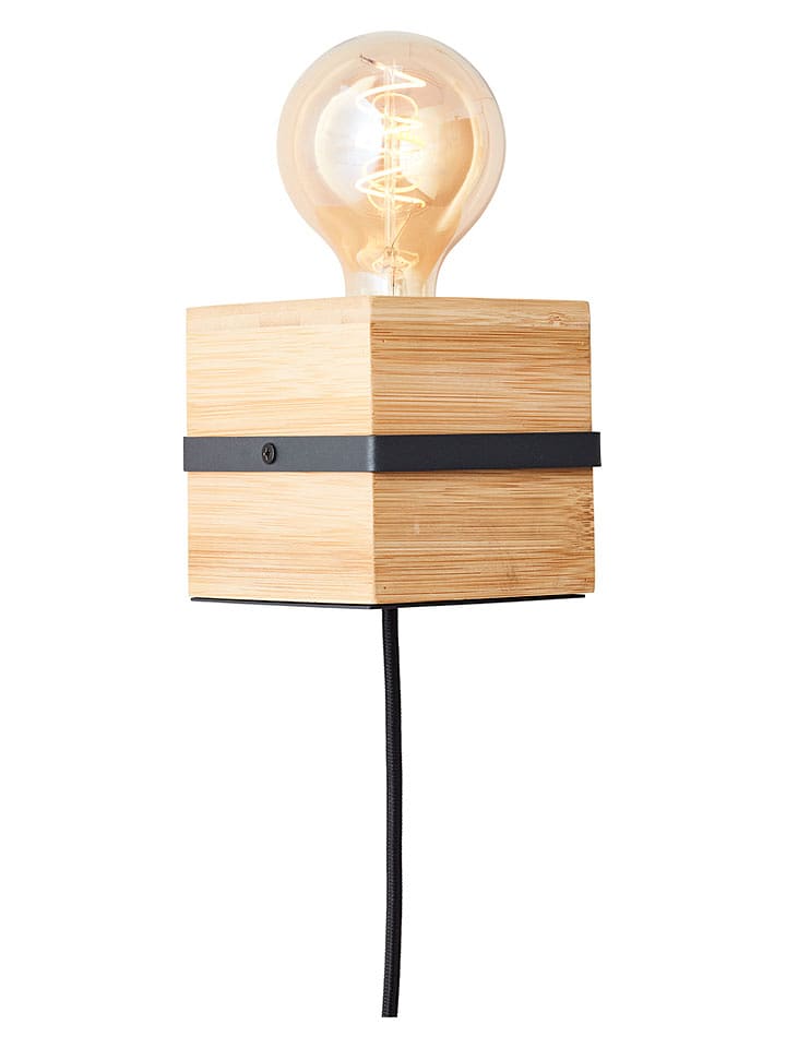Brilliant Wandleuchte "Benny" in Natur - (B)10 x (H)10 x (T)10 cm - onesize