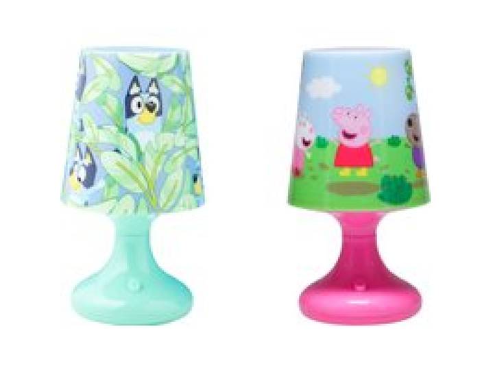 PALADONE Lampe de table Bluey ou Peppa Pig