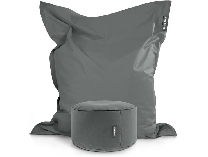 Square Riesensitzsack mit Pouf Stay - Grau