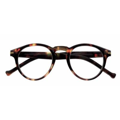 Lesebrille FRANKIE, havanna dunkel, +3.50 dpt mit Etui