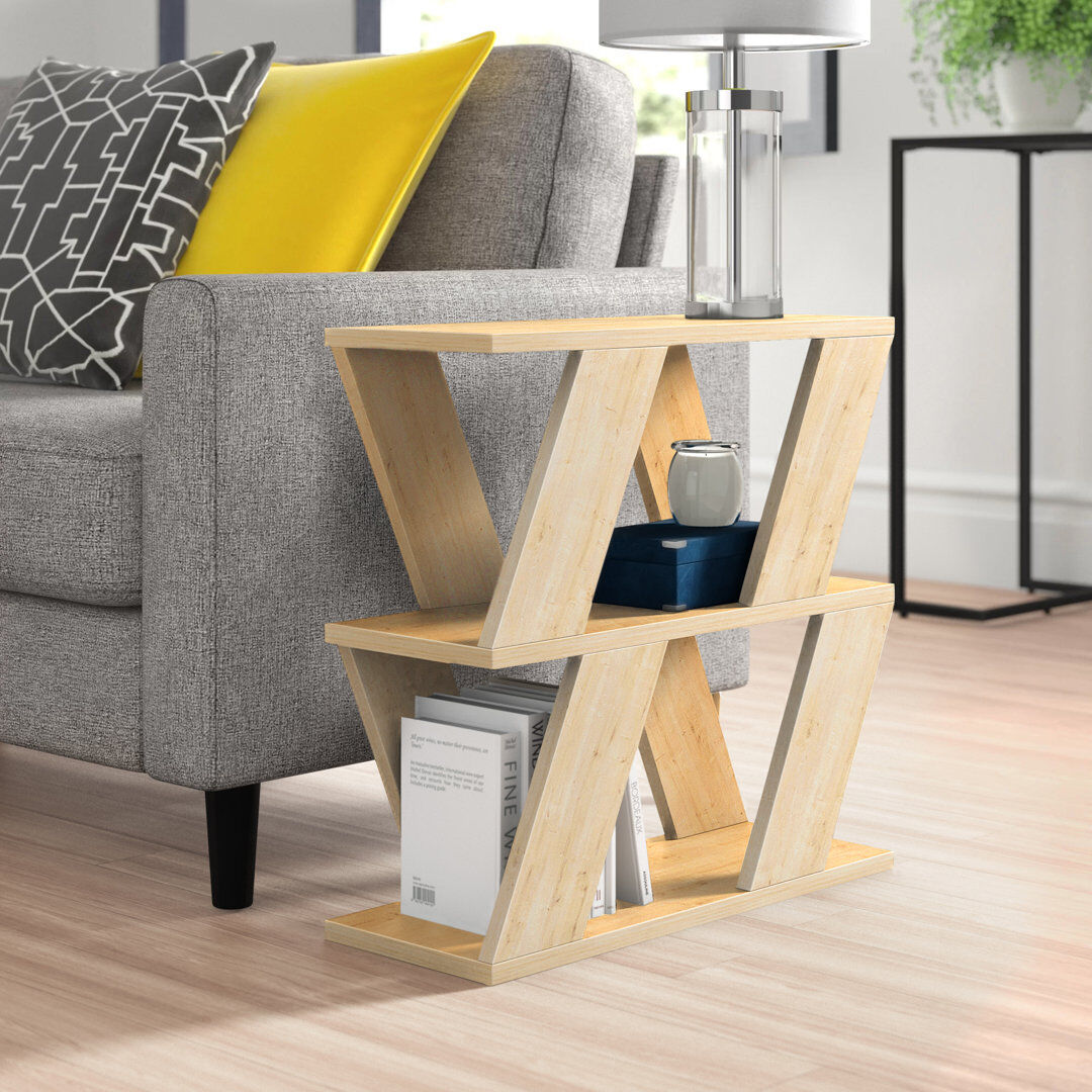 Zipcode Design Adriana Side Table Modern Compact Design for Living Room & Bedroom Natural 144.78cm H X 152.4cm W X 55.88cm D