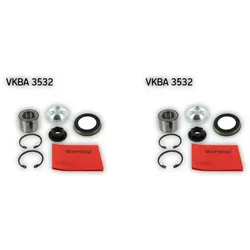 2x Radlagersatz SKF VKBA 3532 für Ford Focus I Turnier Fiesta V Fusion