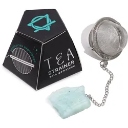 Raw Crystal Gemstone Tea Strainer - Aquamarine