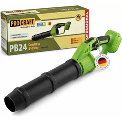 Procraft, Laubsauger + Laubbläser, PB24bb Akku Laubbläser 20 V Brushless Solo - ohne Akku, ohne Ladegerät (Akkubetrieb, Laubbläser)