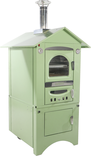 Clementi Smart - Four à bois pour pizza d'extérieur - 80 x 45 cm - Vert