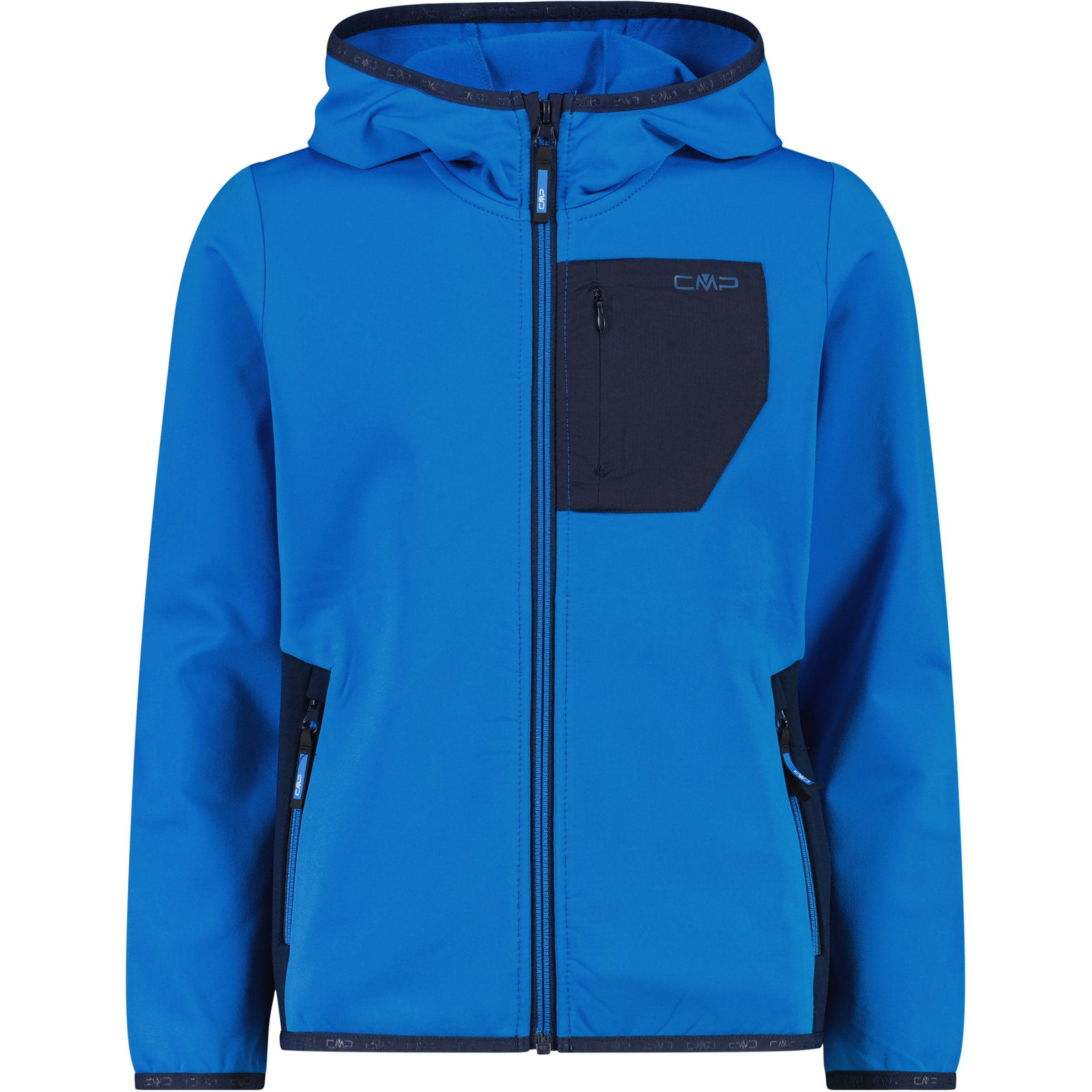 CMP Kinder Fleecejacke blau Größe 98 Trekking Elastisch