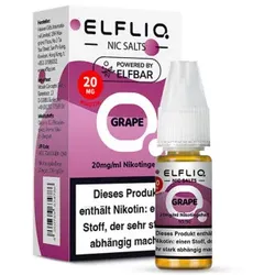 ELFLIQ – Grape NicSalt Liquid by ElfBar 10ml / 20mg