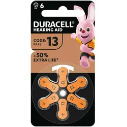 Duracell Batterie Hörgeräte EasyTab 13 PR48 NEU 6St.