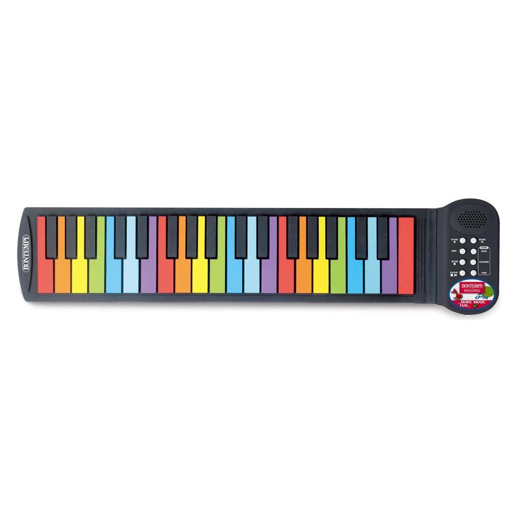 Bontempi Piano roll up 37 tasti con note colorate (54 3720)