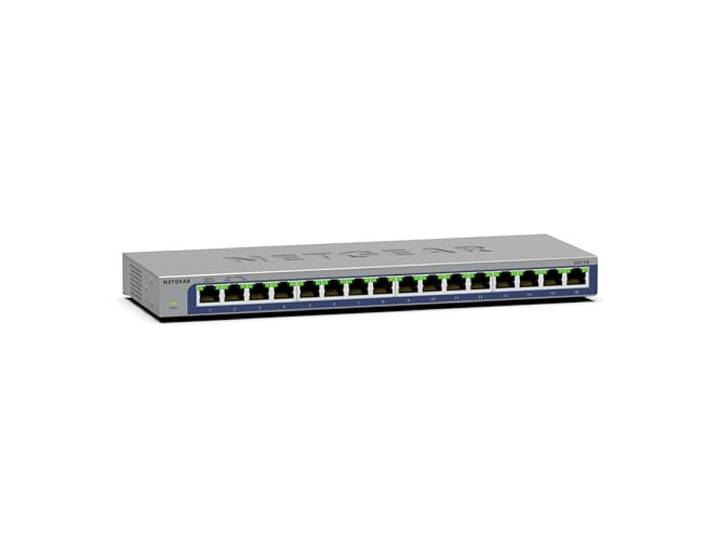 NETGEAR 16-Port Gigabit Ethernet Unmanaged Switch (GS116) - Desktop or Wall Mount, and Limited Lifetime Protection