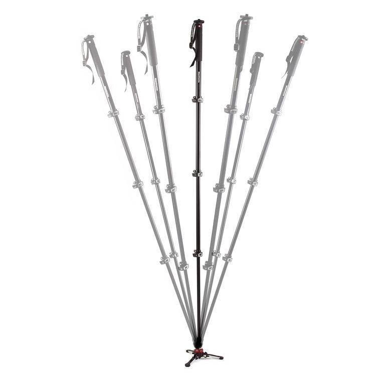 Manfrotto XPRO 4 Fluid Video Einbeinstativ (Metall) (MVMXPRO500)