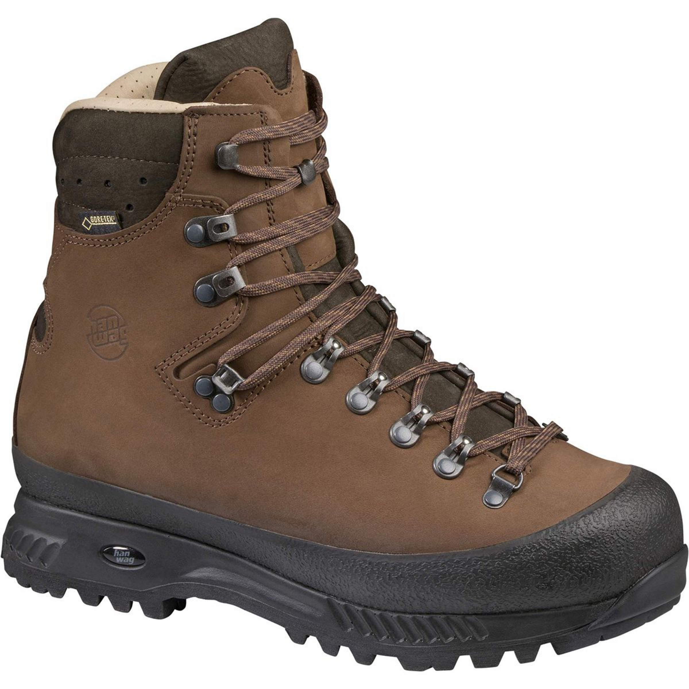 Hanwag Alaska GTX Herren Wanderschuhe braun Größe 43 Camping Wasserdicht