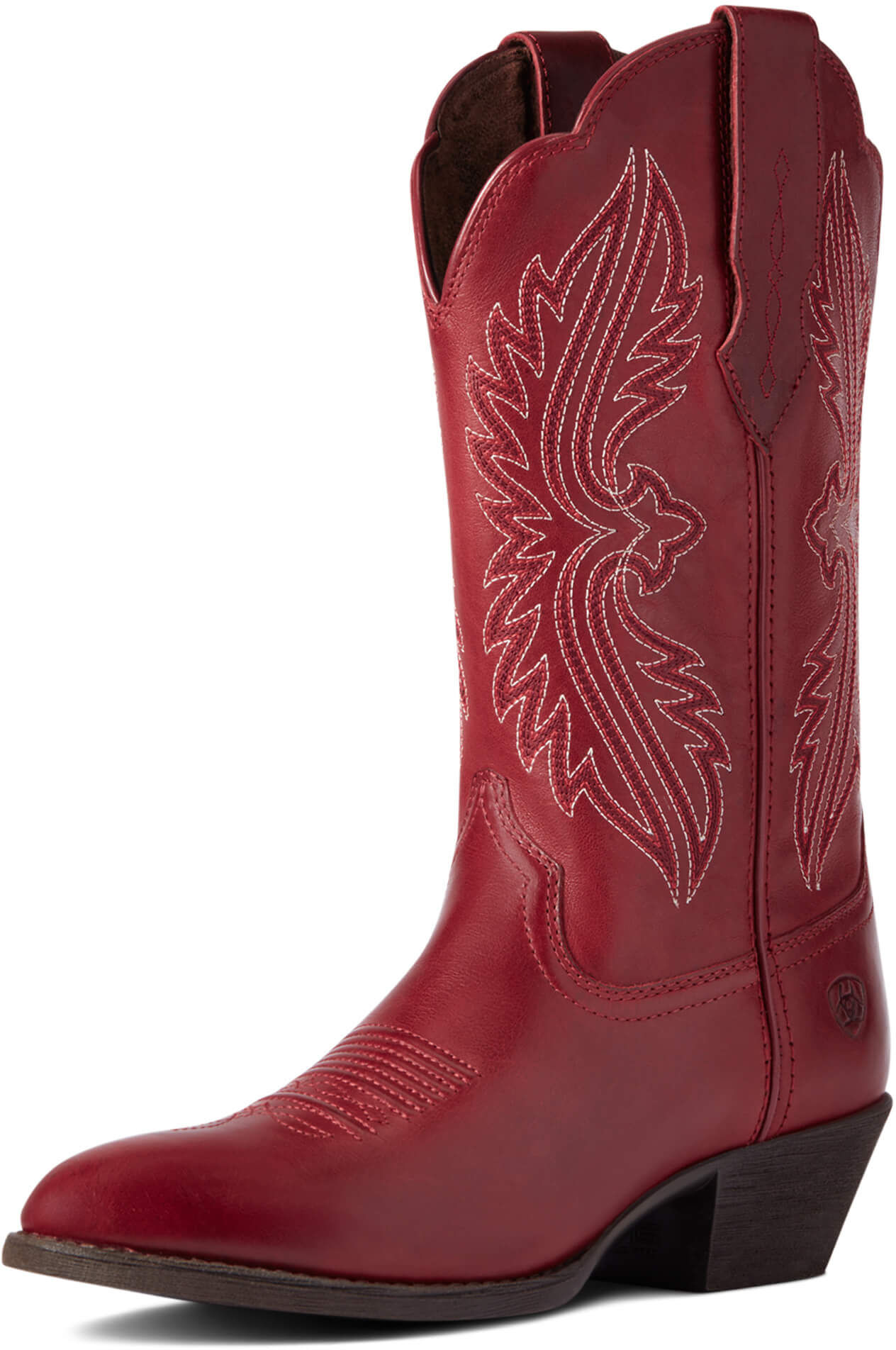 Women's Heritage StretchFit R Toe Cowgirl Boots in Rosy Red, Size: 5.5 B / Medium by Ariat