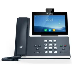 Yealink T58W VoIP-Telefon mit Rufnummernanzeige, Telefon, Grau