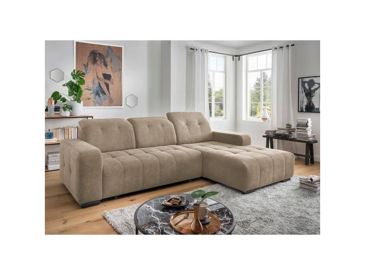 ECKSOFA Vicari Hellbraun S: 185x292 cm
