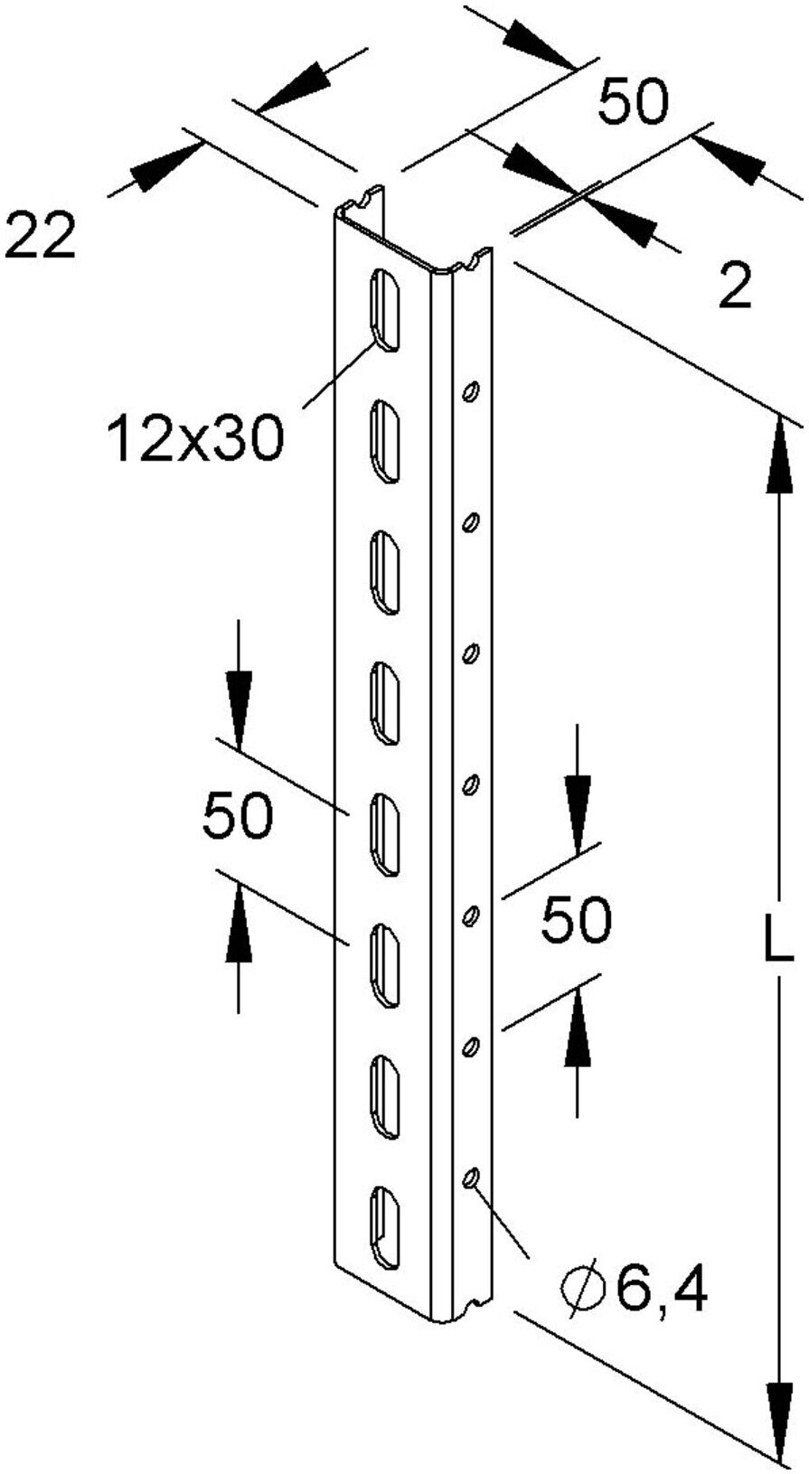 Niedax Profil U 50 50/2000 (U 50/2000)