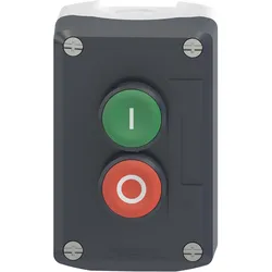 Schneider Electric Tasterstation 2-fach I/O, Schalter + Taster, Rot, Grün, Schwarz, Grau