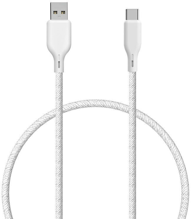 ËSSENTIALS by Upström 60W USB-A til USB-C Kabel 1.2m - Hvid