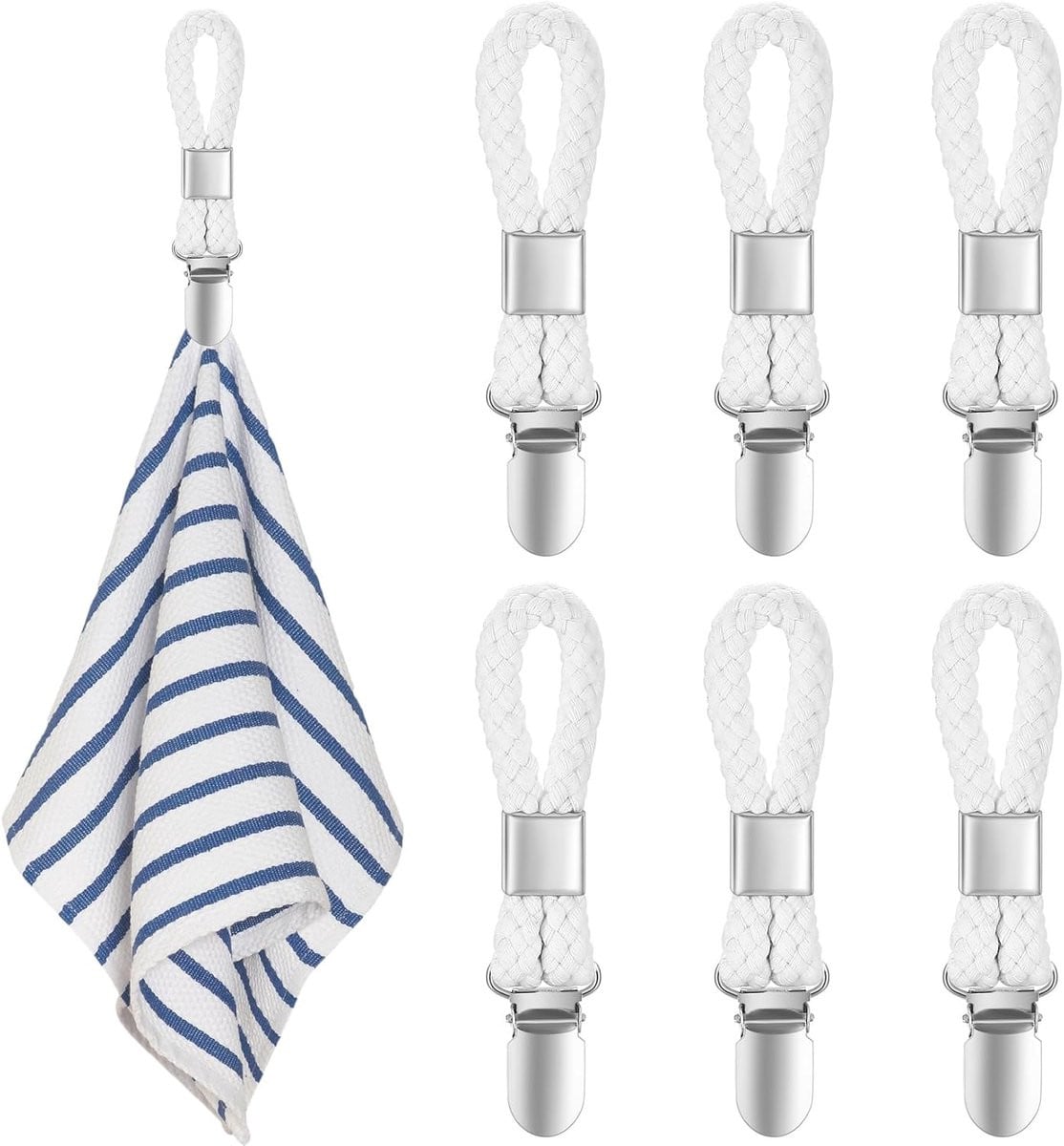SnelShoppen Set van 6 Towel Clips voor handdoeken en theedoeken