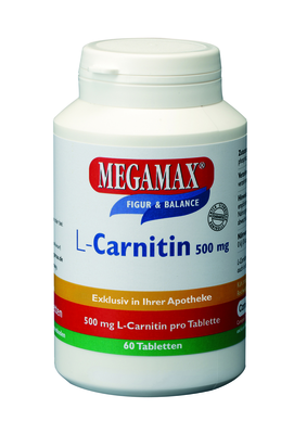 Megamax B.V. MEGAMAX L-Carnitin 500 mg Tabletten 95 g 08763246