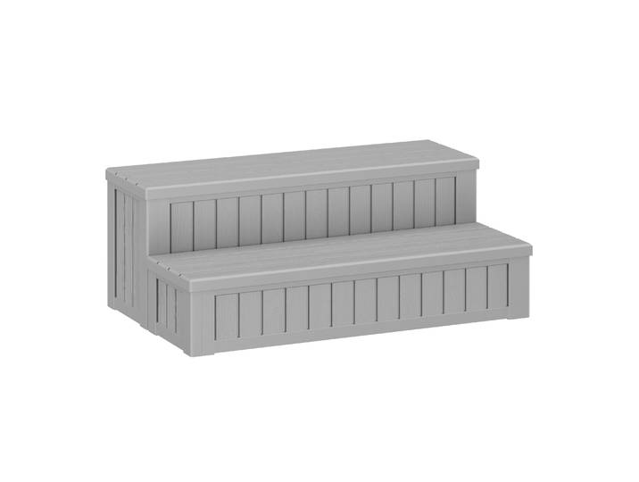 Whirlpool Treppe mit Staufach grau