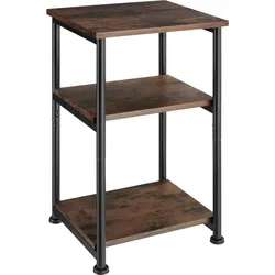 tectake Beistelltisch Memphis 34x30x59cm  Industrial Holz Dunkel, Rustikal