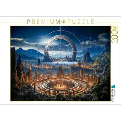 CALVENDO Puzzle Städte, die auf fernen Planeten gedeihen | 2000 Teile Lege-Größe 90x67cm Foto-Puzzle für glückliche Stunden, Sonstige von , Calvendo
