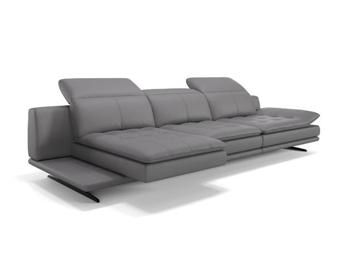 Ledersofa NIZZA Ledercouch Relaxsofa Sitzverstellung 3-Sitzer XXL