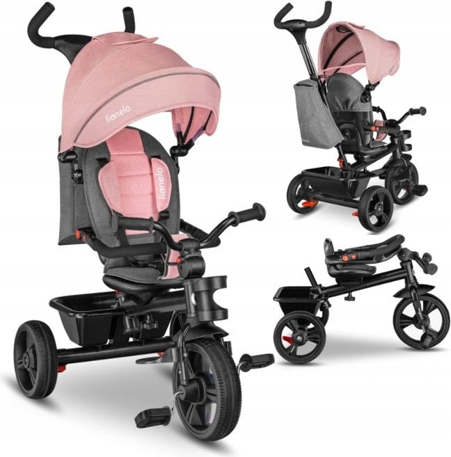 Lionelo Driewieler voor baby's en kinderen, Roze