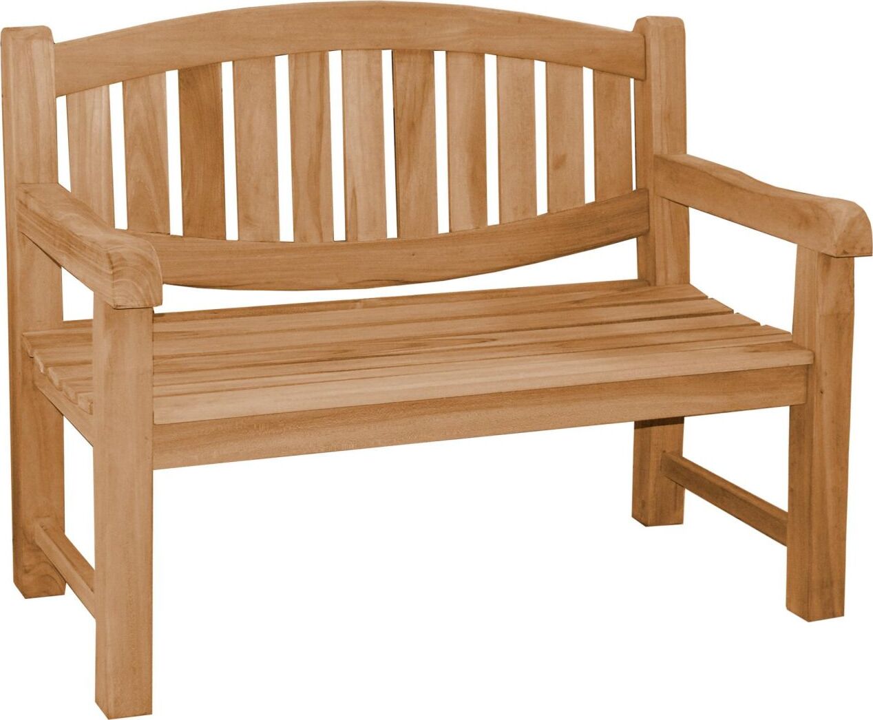 Teako Design Gartenbank Teakholz Massiv Wetterfest 120x69x94cm