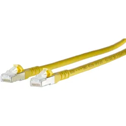 BTR 1308450577-E Patchkabel Cat.6A 0,5m 2RJ45 SFTP LS0H gelb 1308450577E  - 10 Stück