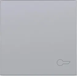 Hager WAW1013TA Wippe 1fach mit Aufdruck Symbol für Türöffner, A.x/C.x, titan met, lackiert