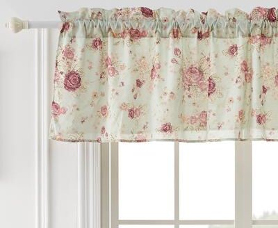 Greenland Home Fashions Antique Rose Valance