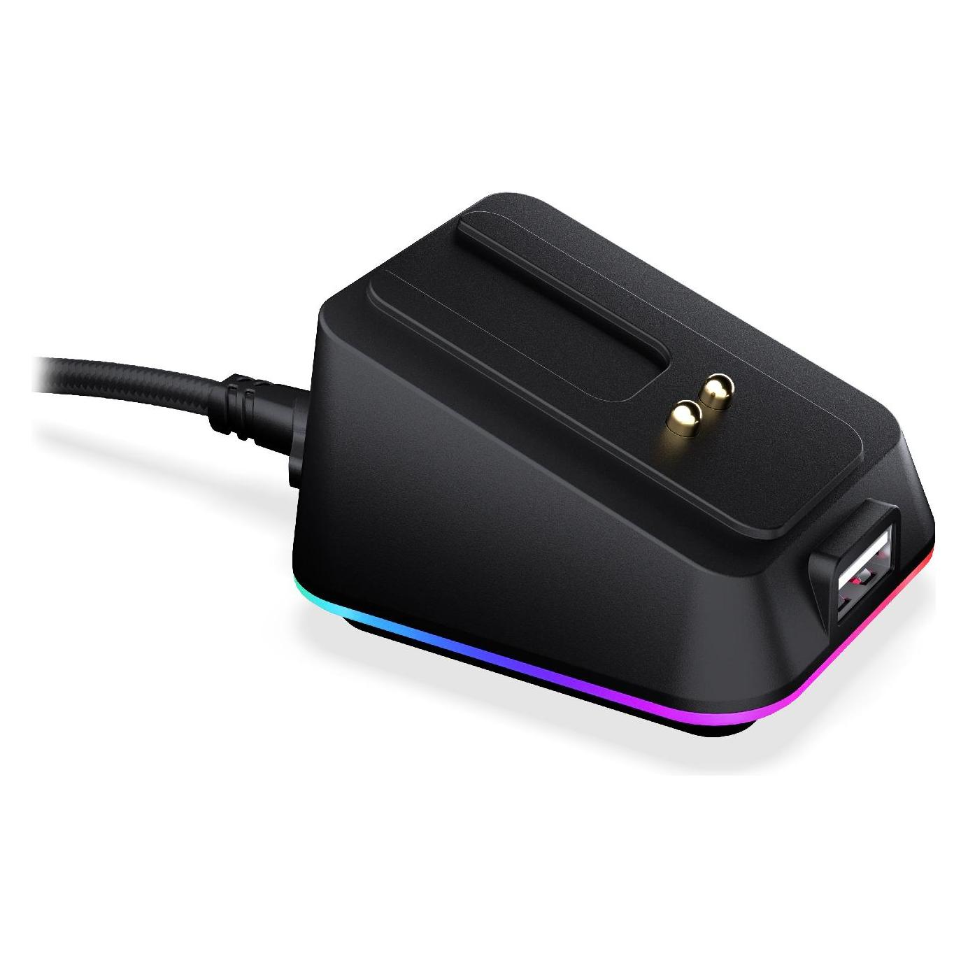Endorfy Mouse Dock Black, für LIV Wireless, LIV Plus Wireless (schwarz, Kabel 1,8 Meter) (EY0F001)