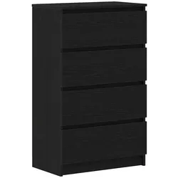 vidaXL Sideboard Schwarz Eichen-Optik 60x35x98,5 cm Holzwerkstoff
