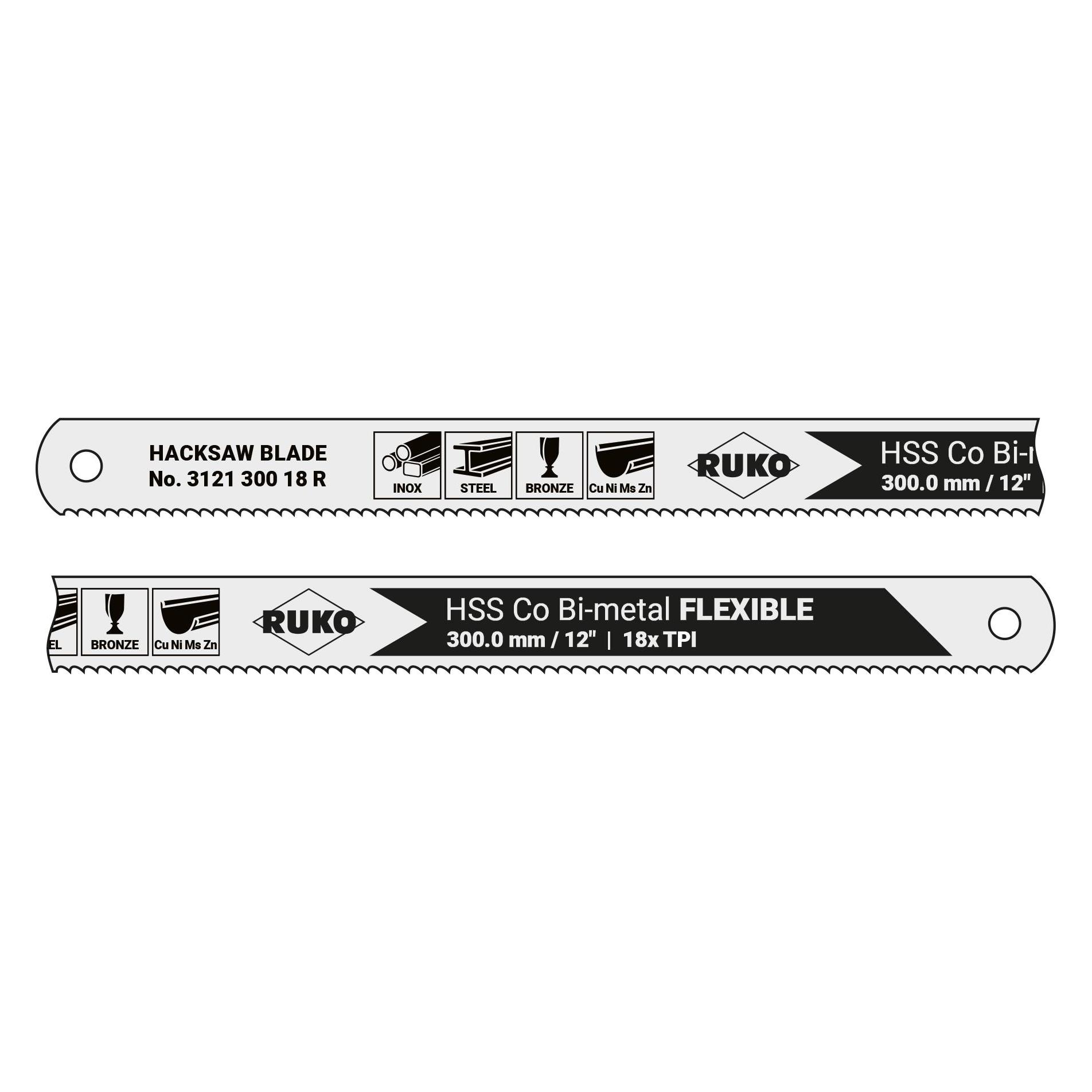 Ruko Handsägeblatt HSS-Co Bihart cobalt (312130032R)