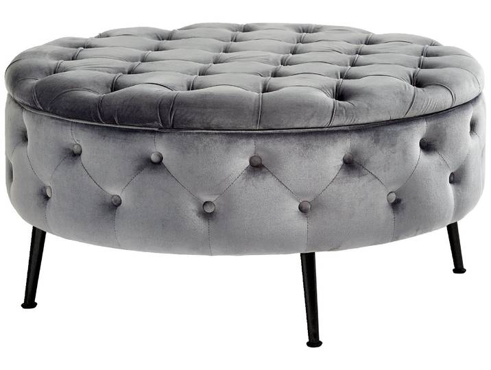 XORA Hocker CORA, grau, Stoff