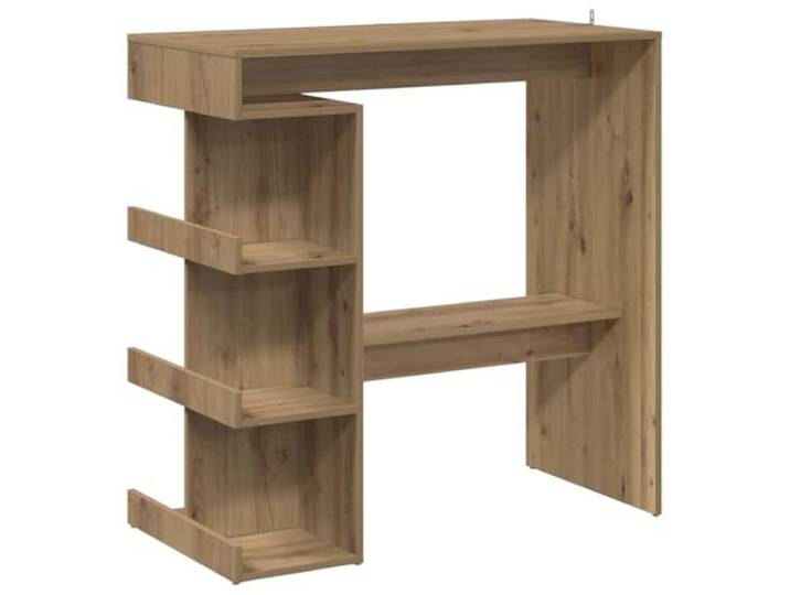 HKLGBVCR Bartisch aus Holz mit 3 Regalen