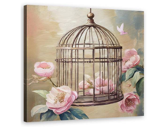 Feeby Wandbild shabby chic aquarell blumen, Pink, Religion/Spiritualität, Rechteckig, 50x50 cm, Bilder & Rahmen, Bilder, Leinwandbilder