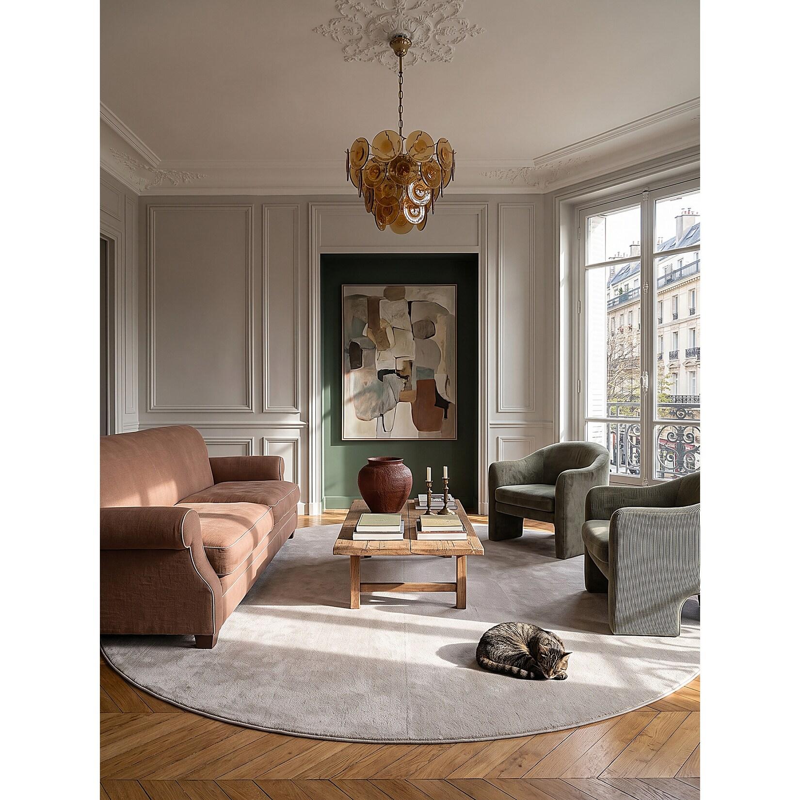 Teppich Antirutsch Sand 200x200 cm - ALDAN Kadima Design