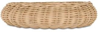 NADAAL STUDIOS Thessaly Decorative Bowl, Round, Woven Cane, Low Profile, Natural