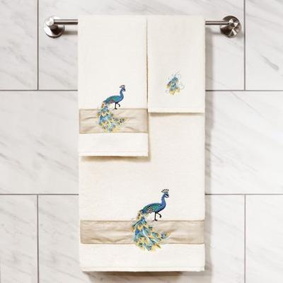 Linum Home Textiles Llc Penelope Bath Towel Set Bath Hand Wash, Bath Hand Wash, Ivory