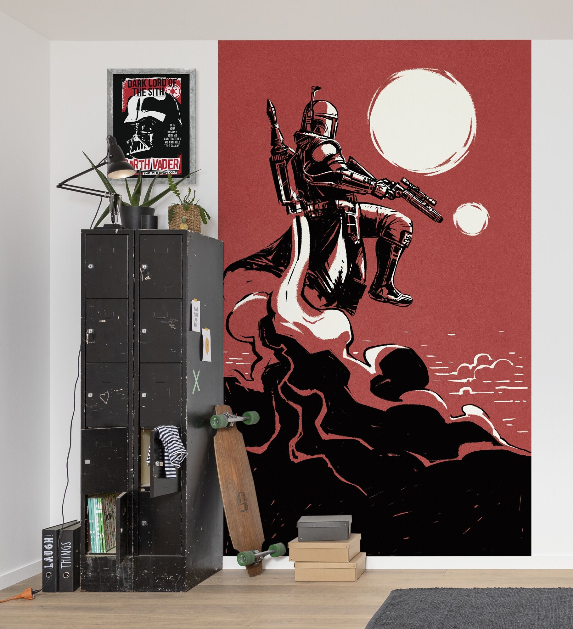 Wandbild KOMAR "Star Wars Darth Vader The Chosen One", schwarz (farbe bild(er): rot,schwarz), Disney, 1 Stk., Vlies, Bilder, Wandbild, 30 x 40 cm (Breite x Höhe) - Kinderzimmer, Dekoration farbe bild(er): rot,schwarz Disney, 1 Stk.