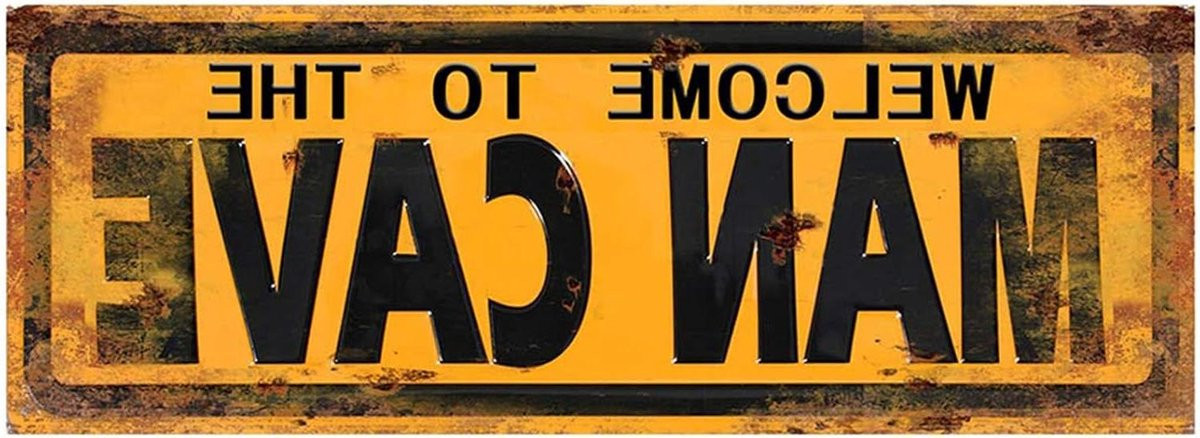 Metalen Muurplaat Decoratief Bord Vintage Keuken Decoratie 36 x 13 cm