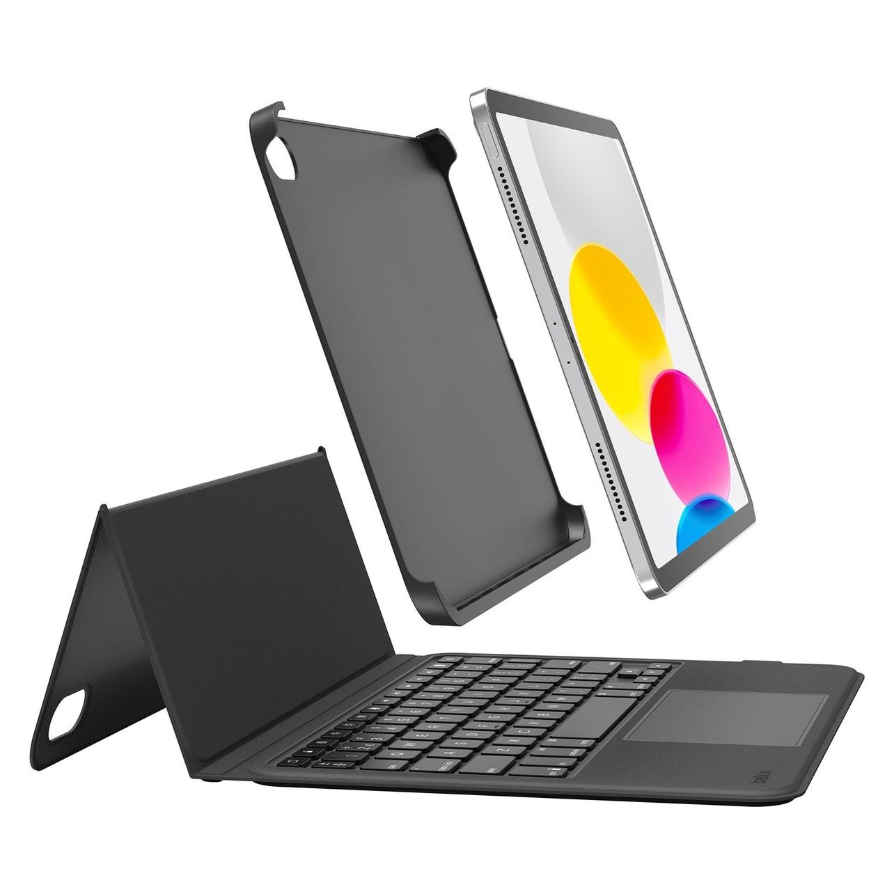 Belkin Everyday Cradle Keyboard Folio for iPad 10th Gen Dutch (BBZ001DU-V3) (DE, Apple iPad 2022 (10. Gen)) (BBZ001du-v3)